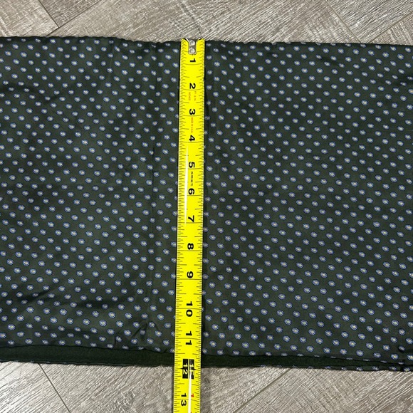 Angelo Bosani Silk Lambswool Scarf Dapper Polka Dot Pattern Green - Picture 4 of 6